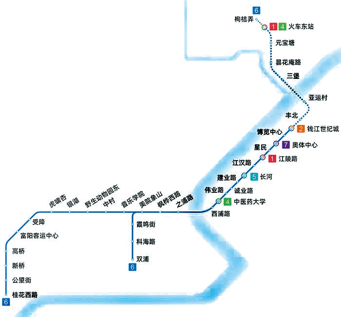 杭州地铁6号线二期究竟何时开通?火车东站将和1,4号线