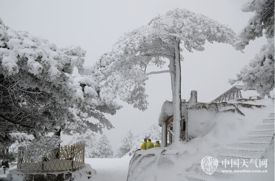 【大美中国】：黄山雪景