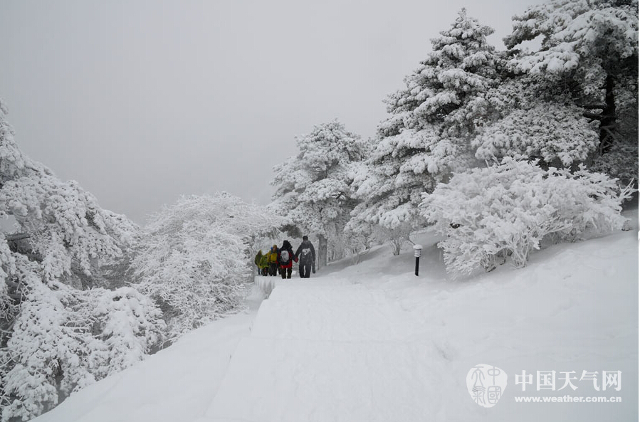 【大美中国】：黄山雪景