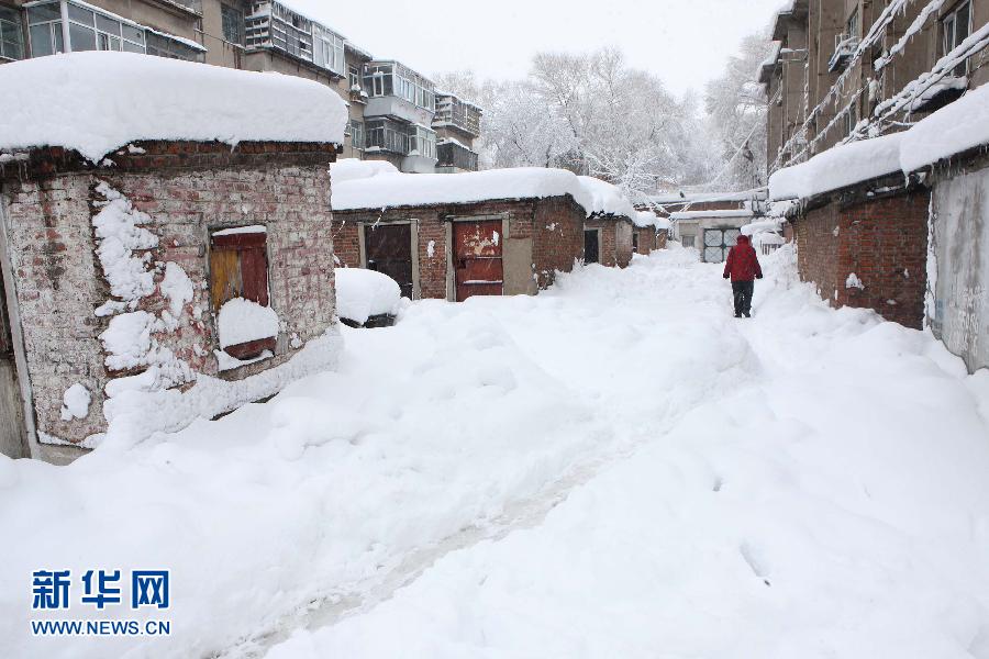 #（社会）（6）黑龙江鹤岗遭遇50年一遇雪灾