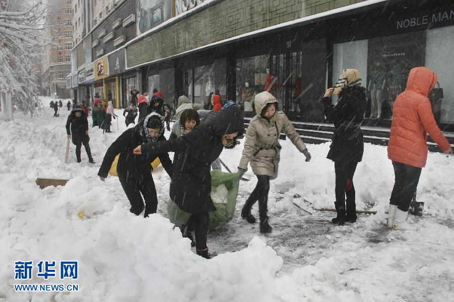 #（社会）（7）黑龙江鹤岗遭遇50年一遇雪灾