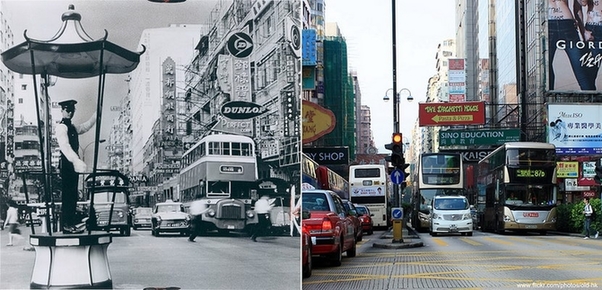 尖沙咀– 弥敦道、柯士甸道交界1960′s vs 2011