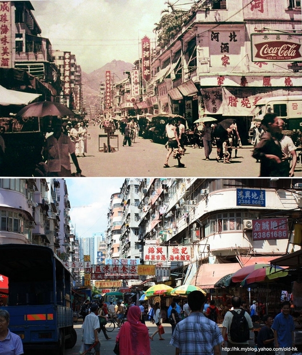 深水埗– 北河街、基隆街交界1960 vs 2011