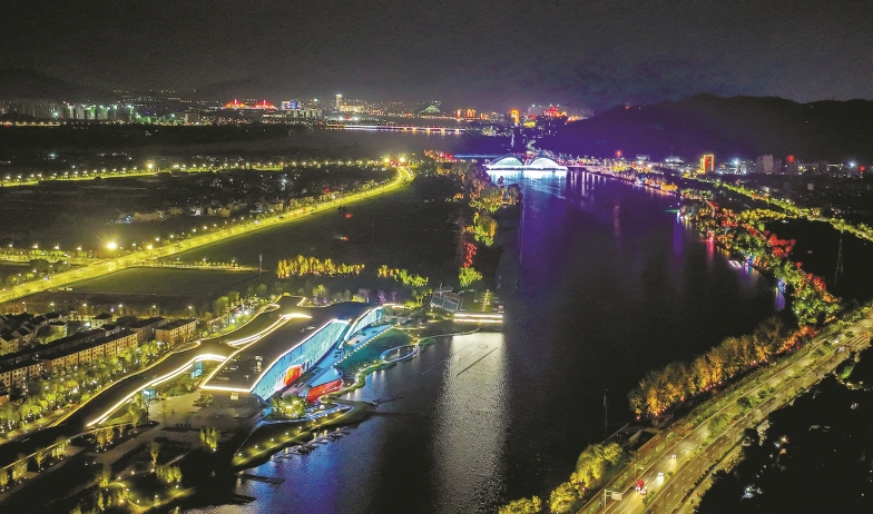 杭州富阳夜景图片