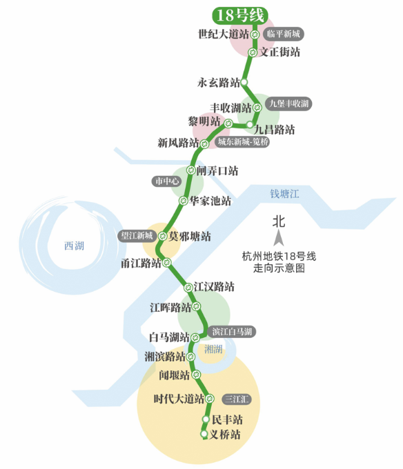 杭州地铁18号线开始动起来了 也被称为南北快线