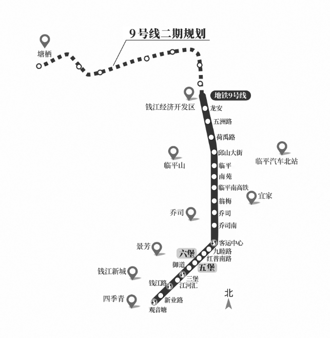 杭州地铁9号线有计划西延至西湖 二期即将开工