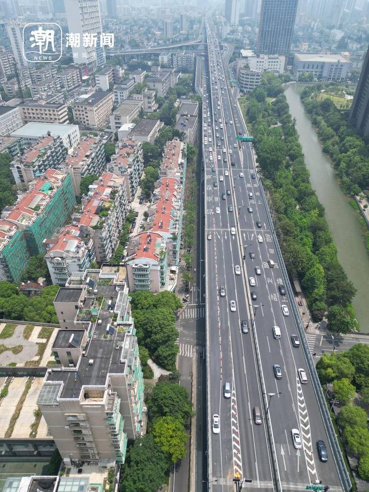杭州上德立交堵点通行调整 “再也不用拼技术了“