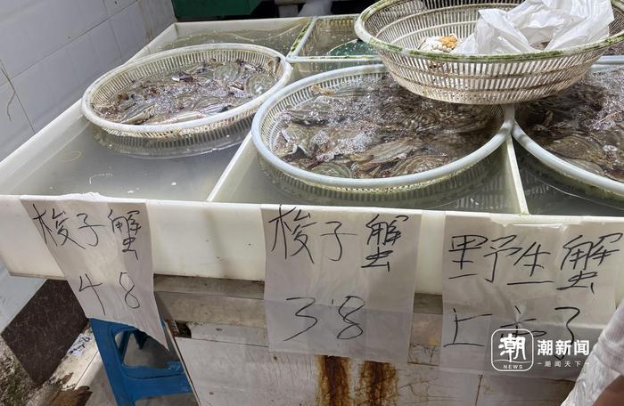 张飞水产的梭子蟹今天分档更细。 盛筱娴 摄