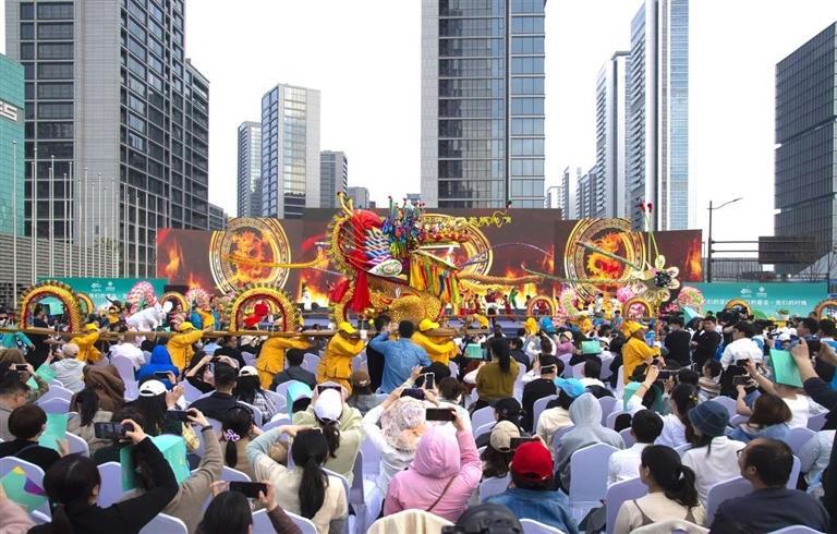 2023年3月7日,杭州亚运会倒计时200天之际,亚运村举办“我们的亚运·我们的盛会·我们的村晚”主题活动